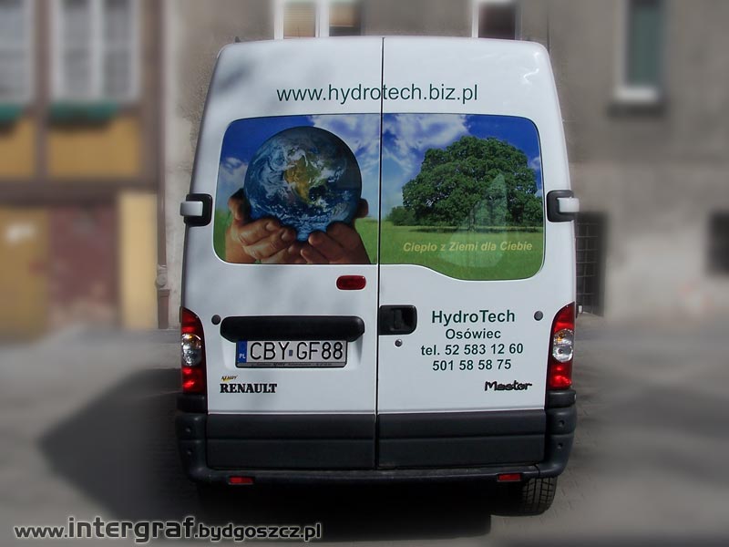Intergraf - reklama na samochodzie - Hydro Tech
