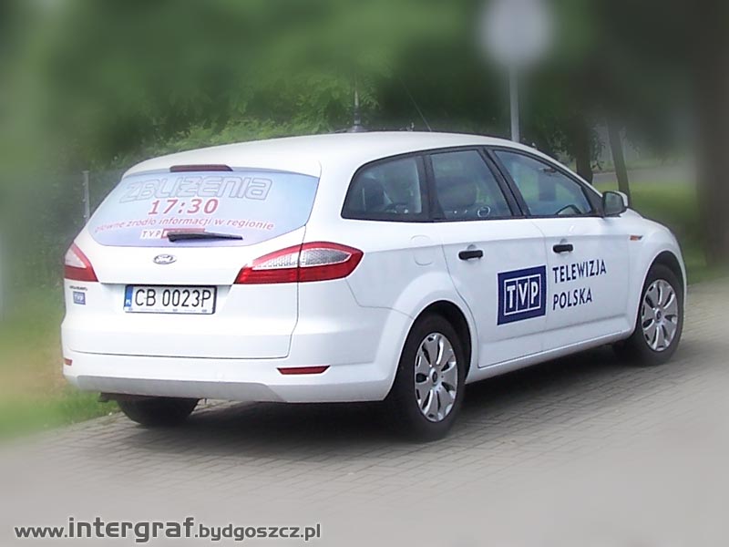 Intergraf - reklama na samochodach - TVP