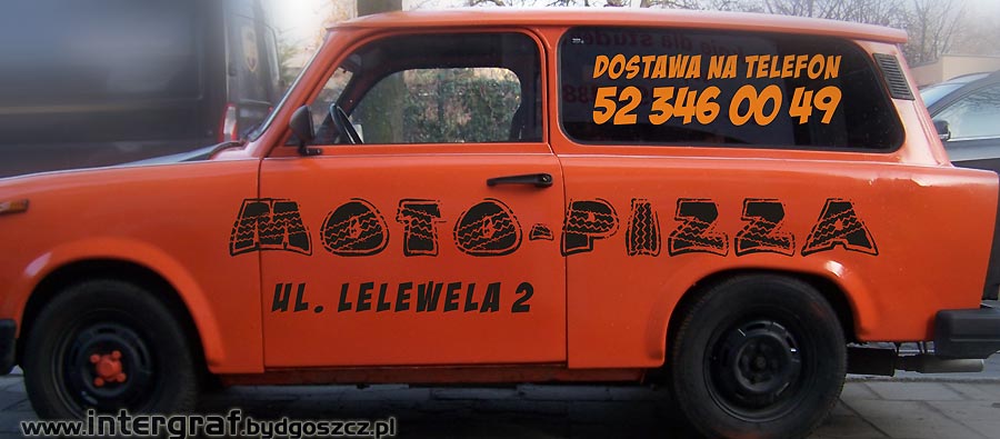 Intergraf - samochód Moto Pizza